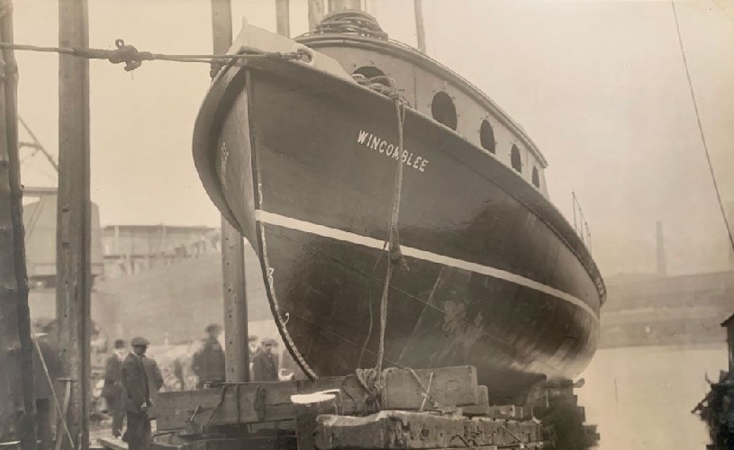Wincomblee (Tower Belle) launch 1920 credit Bristol Packet Boat Trips